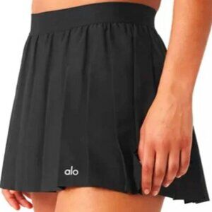 Alo Varsity Tennis Skirt - XXS - NWOT - Black